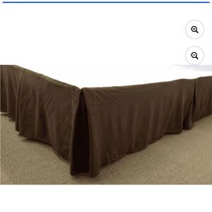 Chocolate Brown Bed Skirt